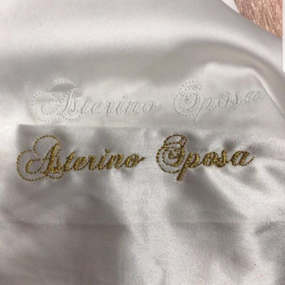 White Satin Robe - Picture 6 of 9